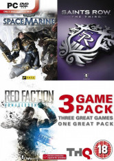 Joc PC THQ 3 Game Pack: Saints Row 3 - Space Marine - Red Faction Armageddon foto