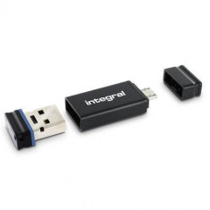 Memorie USB Integral Otg 16GB black blue foto