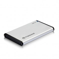 Rack HDD Transcend StoreJet 25S3 2.5 inch USB 3.0 Silver foto