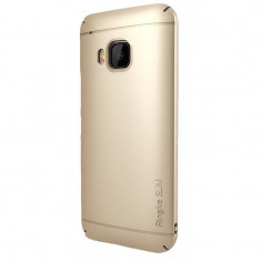 Husa Protectie Spate Ringke Slim Royal Gold plus folie protectie display pentru HTC One M9 foto