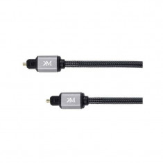 Cablu audio optic Kruger&amp;amp;Matz Toslink Male - Toslink Male 1.5m negru foto