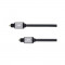 Cablu audio optic Kruger&amp;Matz Toslink Male - Toslink Male 1.5m negru