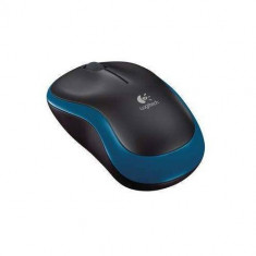 Mouse wireless Logitech M185 Negru Albastru foto