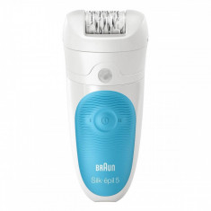 Epilator Braun SE5511 Wet &amp;amp; Dry 28 pensete Alb/Albastru foto