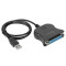 Cablu adaptor Cabletech USB tata - paralel LPT mama 0.8m negru