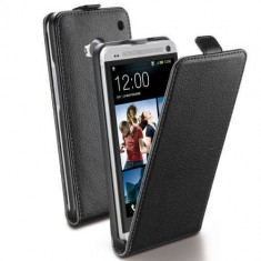 Husa Flip Cover Cellularline FLAPESSENONEBK Flip ESSENTIAL Negru pentru HTC One foto