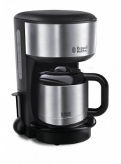 Cafetiera Russel Hobbs Oxford Thermal 1000W 1 l inox / negru foto