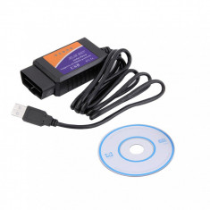 Interfata Diagnoza Auto Universala USB / ELM 327 / Can Bus OBD2 / CD***NOU foto