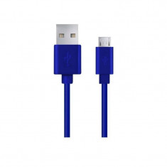Cablu de date Esperanza EB145B microUSB 2m albastru foto