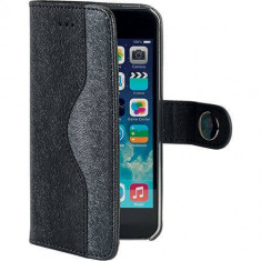 Husa Flip Cover Celly 103657 Onda neagra pentru Apple iPhone 5 / 5S foto