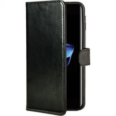 Husa Flip Cover Celly WALLY800BE Agenda Black Edition Negru pentru Apple iPhone 7 foto