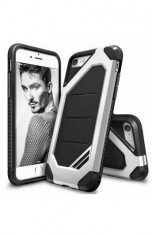 Husa Protectie Spate Ringke Armor Max Ice Silver pentru Apple iPhone 7 si folie protectie display foto