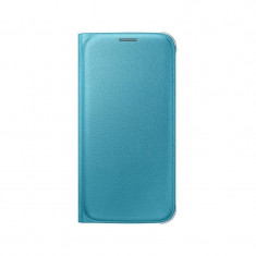 Husa Flip Cover Samsung EF-WG920PLEGWW Wallet Blue pentru Samsung G920 Galaxy S6 foto