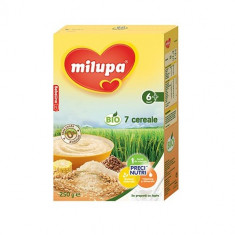 Cereale copii MILUPA Bio 7 Cereale fara lapte 250g de la 6 luni foto