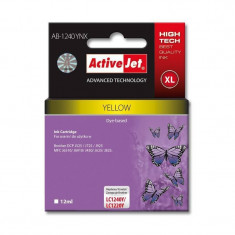 Consumabil ActiveJet Cartus compatibil pentru Brother LC1240Y Yellow foto