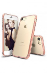 Husa Protectie Spate Ringke Fusion Rose Gold pentru Apple iPhone 7 si folie protectie display foto