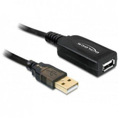 Prelungitor Delock USB 2.0 negru 20 m foto