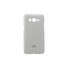 Husa Protectie Spate Goospery Jelly pentru Samsung Galaxy Grand Prime G530 Alb foto