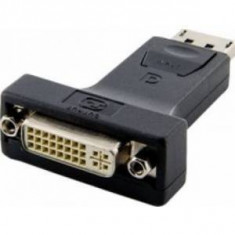 4World Adaptor DisplayPort [M] la DVI-I [F] negru foto