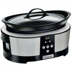 Multicooker Crock-Pot Slow cooker 5.7L Digital 220W Negru/Argintiu foto