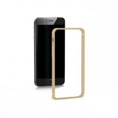 Bumper Qoltec Aluminum auriu pentru Apple iPhone 5 / 5S foto