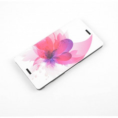 Husa Flip Cover Tellur Folio Pink Flower pentru Nokia 435 foto