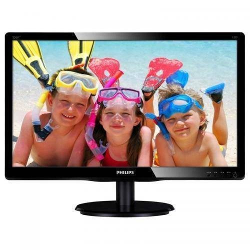 Monitor Philips LCD 21.5inch 5ms DVI VGA Audio Black foto mare Monitor Philips LCD 21.5inch 5ms DVI VGA Audio Black foto mare
