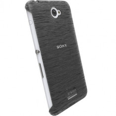 Husa Protectie Spate Krusell 90064 Frost Negru pentru SONY Xperia E4 foto