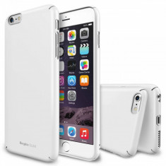 Husa Protectie Spate Ringke Slim White plus folie protectie pentru Apple iPhone 6 Plus foto