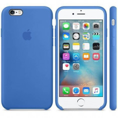 Husa Protectie Spate Apple Silicone Case Albastru pentru tiPhone 6s plus foto