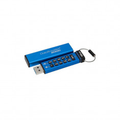 Memorie USB Kingston DataTraveler 2000 16GB AES Encryption USB 3.0 Blue foto