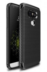 Husa Protectie Spate Ringke Onyx Black plus folie protectie pentru LG G5 foto