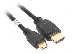 Cablu Tracer HDMI - miniHDMI 1.4v gold 3m negru foto