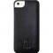 Husa Protectie Spate Bugatti ClipOn Cover Leather Premium neagra pentru Apple iPhone 5