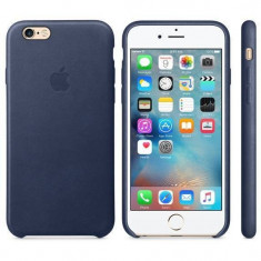 Husa Protectie Spate Apple Leather Case Albastru Midnigh pentru iPhone 6s plus foto