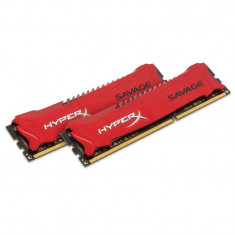 Memorie HyperX Savage 8GB DDR3 1866 MHz CL9 Dual Channel Kit Red foto