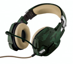 Casti gaming Trust GXT 322C Green Camouflage foto