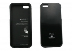 Husa Protectie Spate Goospery YJAPPIPH5NEG neagra pentru Apple iPhone 5 / 5S foto