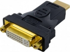 4World Adaptor 4World HDMI [M] la DVI-I [F] negru foto