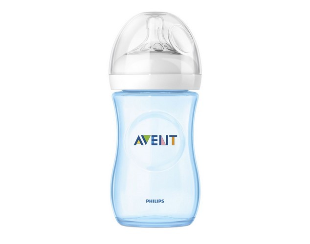 Biberon Philips Avent Natural SCF695/17 pentru hranire naturala 260ml albastru foto mare Biberon Philips Avent Natural SCF695/17 pentru hranire naturala 260ml albastru foto mare