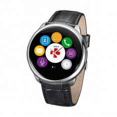 Smartwatch Mykronoz ZeRound Premium Curea Piele + Curea Silicon Negru foto