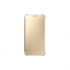 Husa Flip Cover Samsung EF-ZA510CFEGWW Book Clear View Gold pentru Samsung Galaxy A5 2016 foto