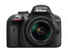 Aparat foto DSLR Nikon D3300 kit AF-P 18-55mm VR Black foto