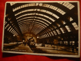 Ilustrata - Gara Centrala din Milano , cu tren, Necirculata, Fotografie