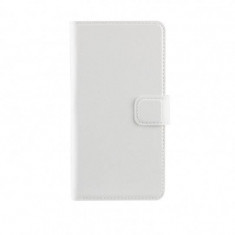 Husa Flip Cover Xqisit Slim Wallet Case alba pentru Samsung Galaxy S5 foto