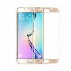 Folie protectie Tempered Glass Sticla securizata pentru Samsung Galaxy S6 Edge Plus Gold foto