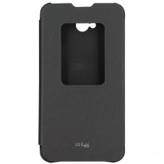Husa Flip Cover LG CCF-450 Book Quick Window Black pentru LG L65 foto