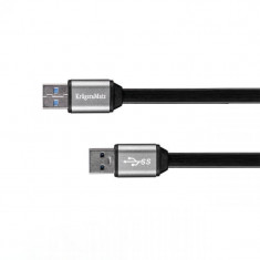 Cablu Kruger&amp;amp;Matz USB 3.0 tata - tata 1m negru foto