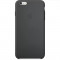 Husa Protectie Spate Apple MGR92ZM/A Silicone Case Black pentru Apple iPhone 6 Plus