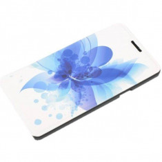 Husa Flip Cover Tellur Folio Blue Flower pentru Nokia 435 foto